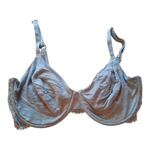 Le Mystere Soft Gray Lace Bra